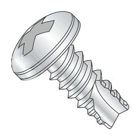 Newport Fasteners Thread Cutting Screw, #6 x 3/4 in, Zinc Plated Steel Pan Head Phillips Drive, 10000 PK 101911-10000